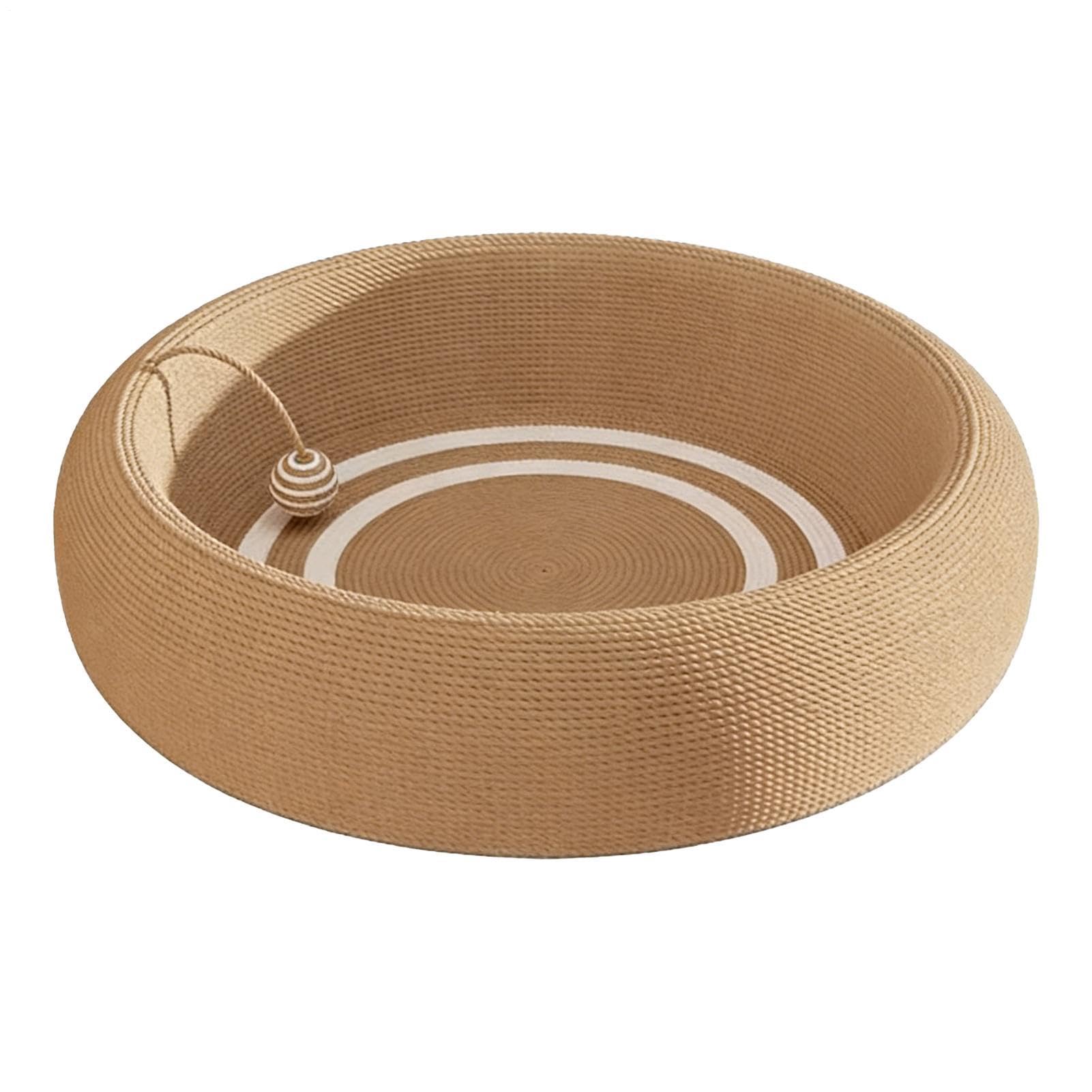 Cama rascador para gatos de vivienda de sisal para proteger los muebles | Cama para gatos con cuidado de garras para casa, apartamento, hogar, salón, dormitorio y piso