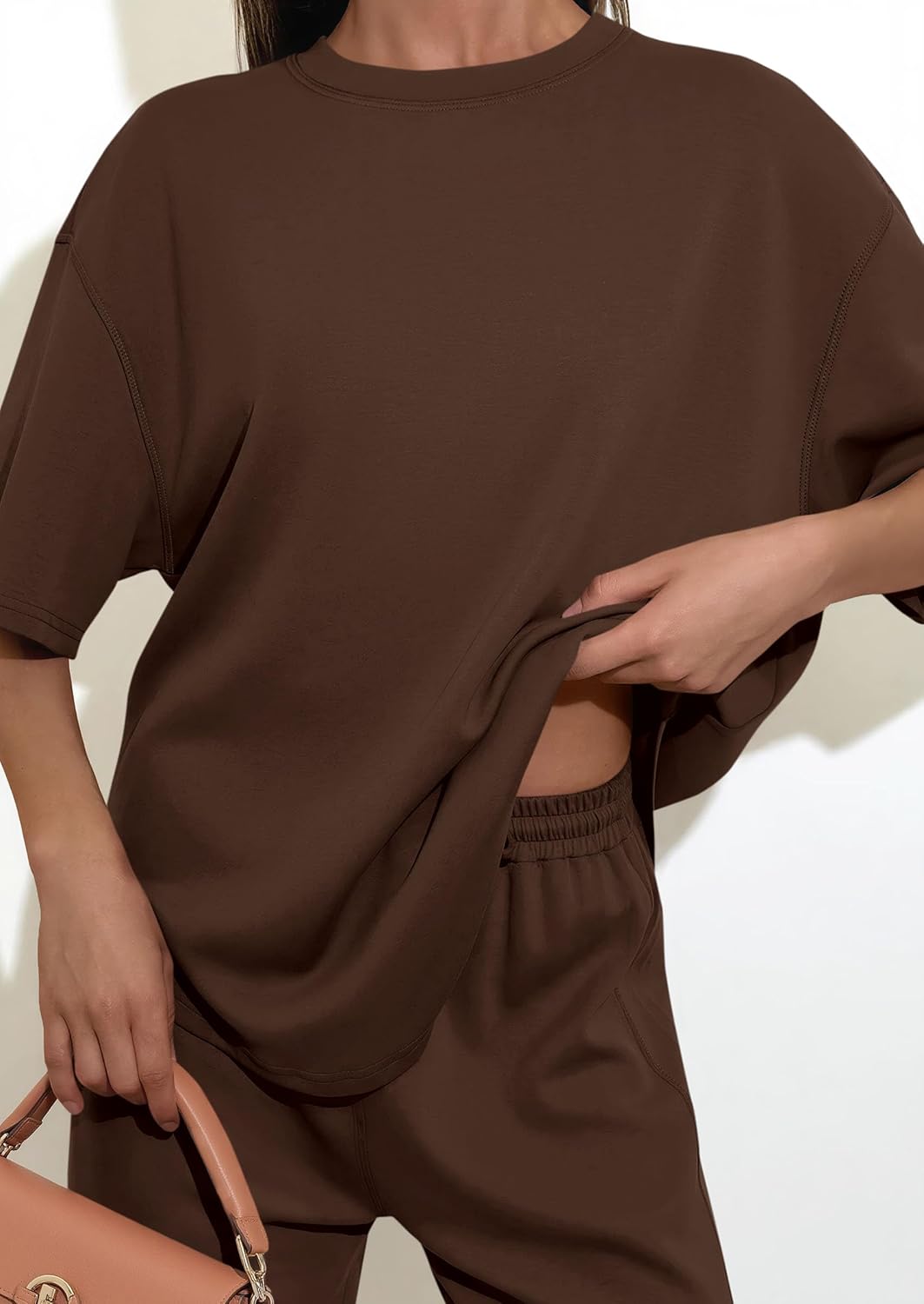 PRETTYGARDEN 2 Piece Lounge Sets for Women Summer 2026 Short Sleeve Matching Airport Travel Outfits Casual Spring Clothes - Image 6