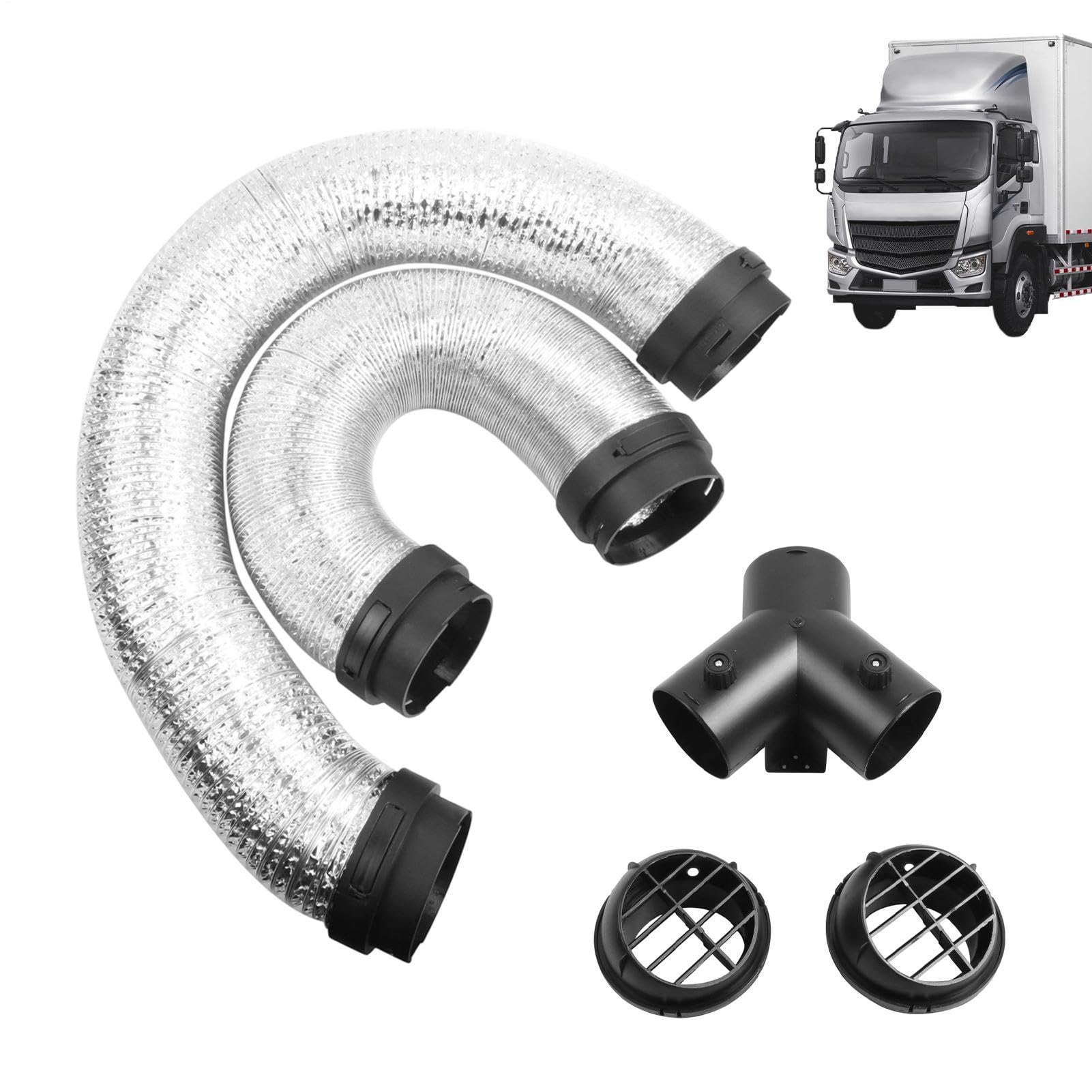 Tubo Sfiato Asciugatrice Condotto Di Scarico A 3 Vie Per Riscaldatore | Condotto Flessibile Di Ventilazione HVAC per camper furgone rimorchio camion garage officina esterno