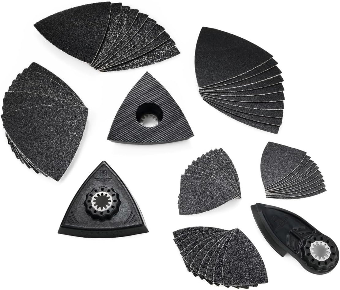 Fein Best of Starlock Renovation Set - 26-Piece Kit for Cutting, Sanding and Scraping Tasks in Wood, Metal and Other Materials, Compatible with Multi-Tools - 35222967060