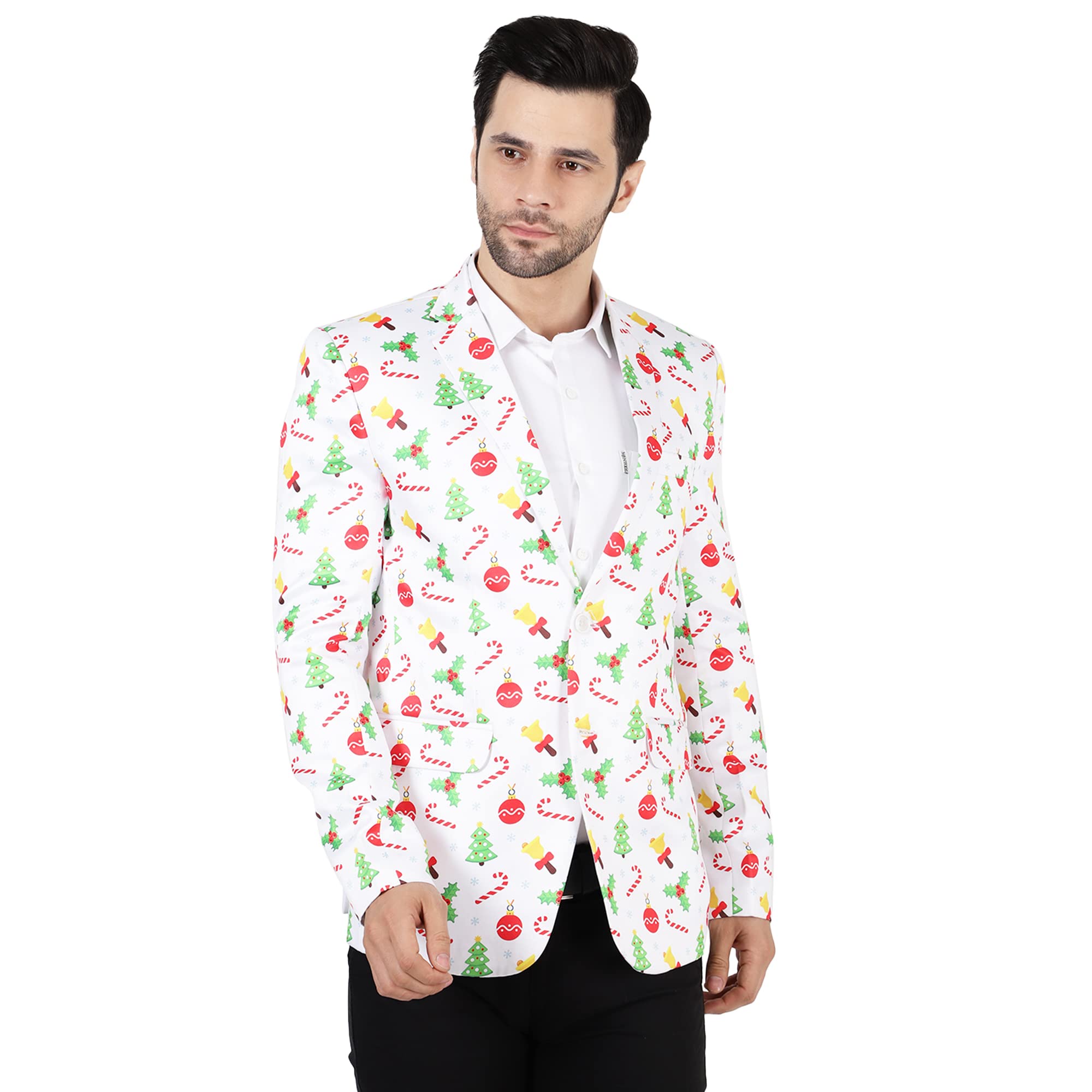 wintage Men's Polyester Christmas Blazer-picture-35