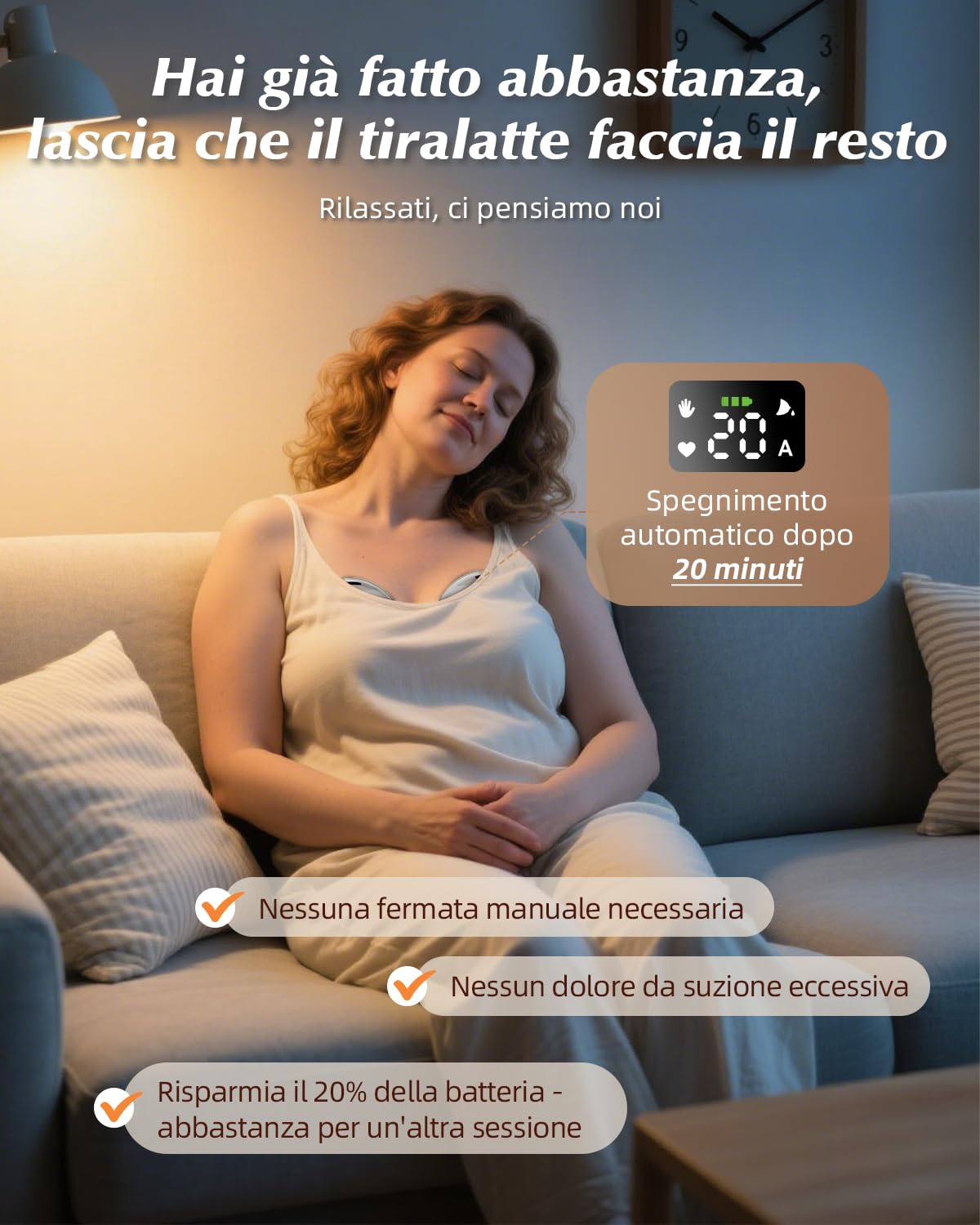 KISSBOBO Tiralatte elettrico, 4 modalità, 19 livelli, senza mani, forte potenza di aspirazione 320 mmHg, aiuta le mamme a produrre più latte (1 pezzo/bianco)