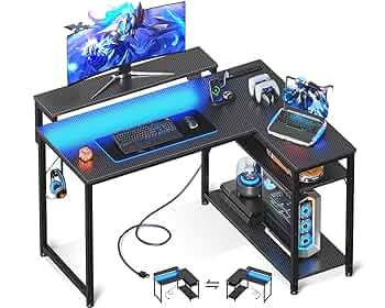 エレコム PCデスク Amazon | ZXD パソコンデスク L字 ゲーミングデスク 幅105 L字