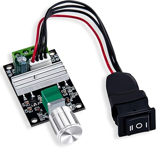Miniatura 8 de Paquete de 3 PWM de bajo voltaje DC 1.8V 3V 5V 6V 12V 2A controlador de velocidad del motor