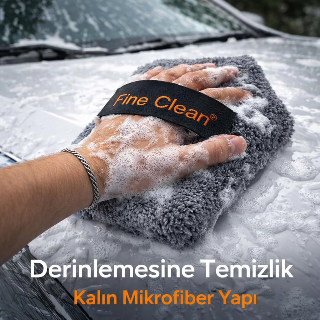 SOGUD Mikrofiber Araç Yıkama Pedi – Kalın ve Yumuşak Oto Temizlik Süngeri, Çizmez Yüzey, Yüksek Emici Detailing Bezi, Araç, Cam, Jant ve İç Temizlik İçin Çok Amaçlı Kullanım