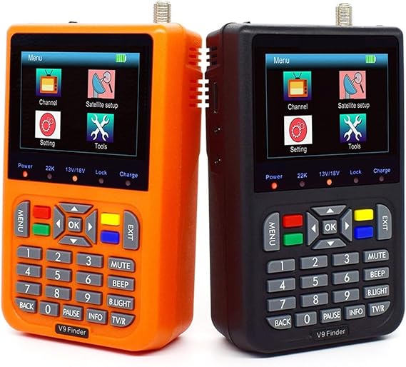 V9 Satellite TV Finder Digital Signal Meter 3.5'' DVB-S DVB-S2 Satellite Meter Finder for Dish Network Directv