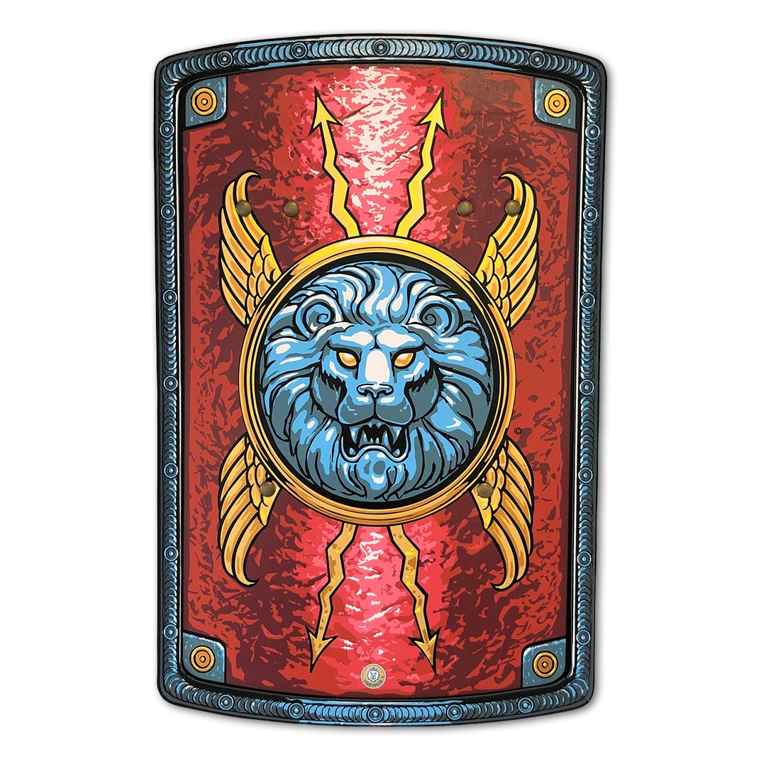 Liontouch - Bouclier de Légionnaire Romain - 3 Ans+ | Jouet Historique en Mousse pour Soldat de la Rome Antique | Accessoire d'arme sûr et Durable pour Costumes de Gladiateur pour Garçons