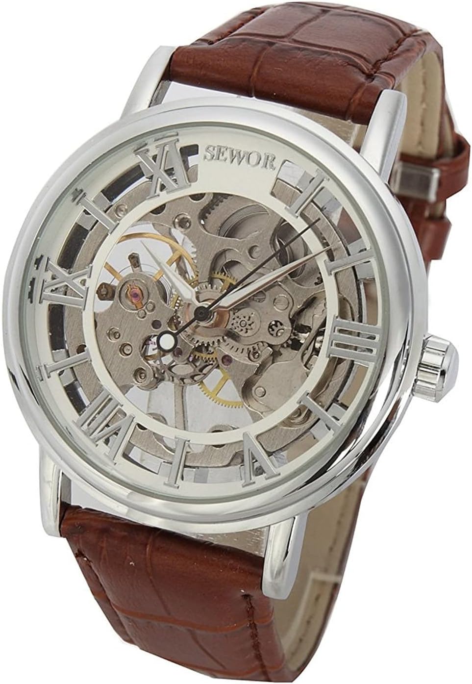 SEWOR Men's Mechanical Skeleton Transparent Vintage Egypt Ubuy