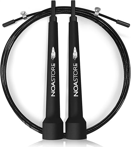 Noa Store Cuerda de saltar ajustable de 10 pies, cuerda de velocidad ideal para ejercicio aeróbico, entrenamiento de velocidad y resistencia,