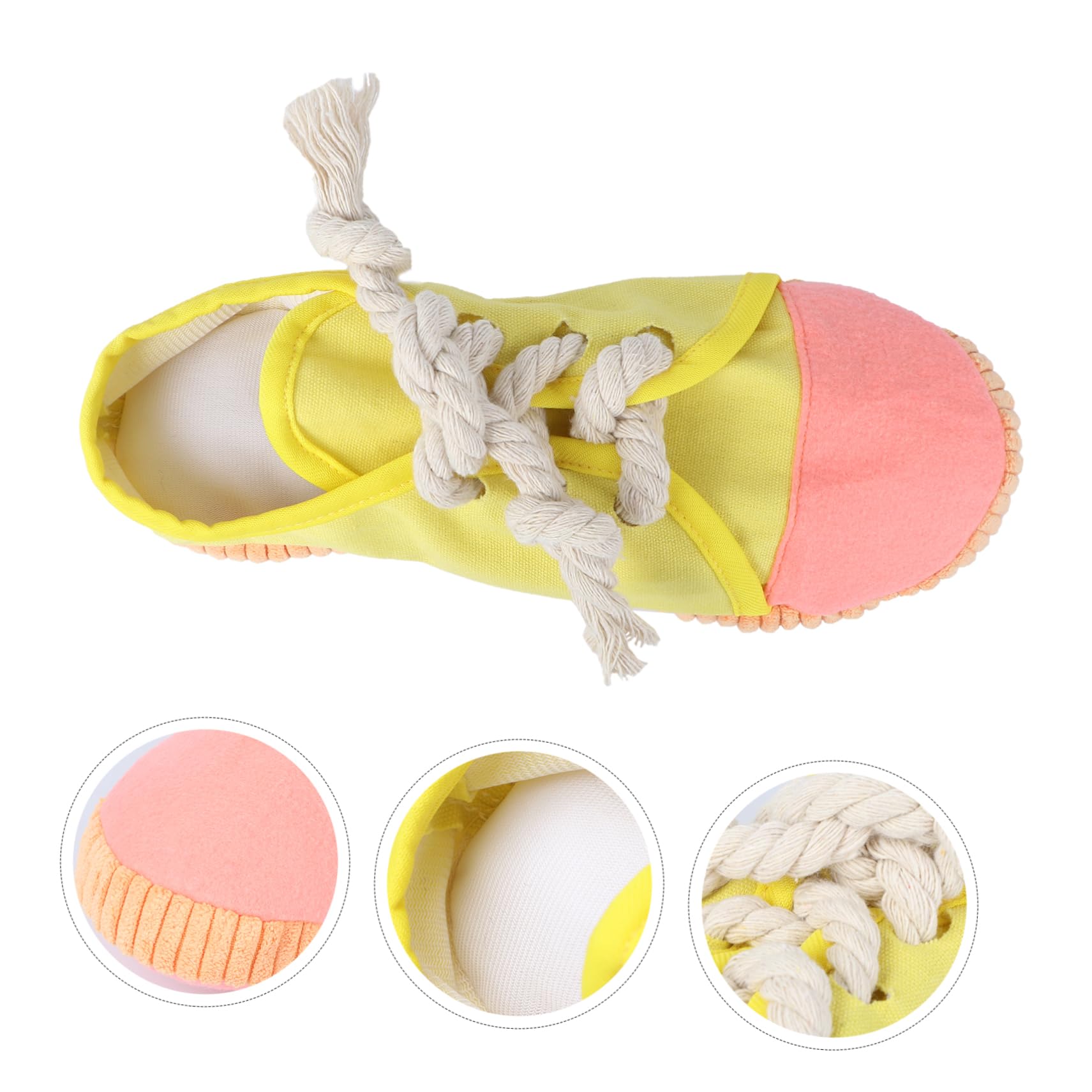 Toddmomy 3piezas Juguete para Mascotas Sonido Juguete Forma De Pantufla para Perros para Masticar y Limpiar Dientes Resistente y Duradero
