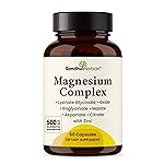 Complete Magnesium Complex 500mg for Women & Men | 60 Capsules | 6 in 1 Mag Supplement with Zinc | Quality Sleep & Muscle Health | Glycinate, Citrate, Malate, Oxide, Aspartate, Lysinate Glycinate