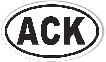 ACK Nantucket Oval Bumper Sticker