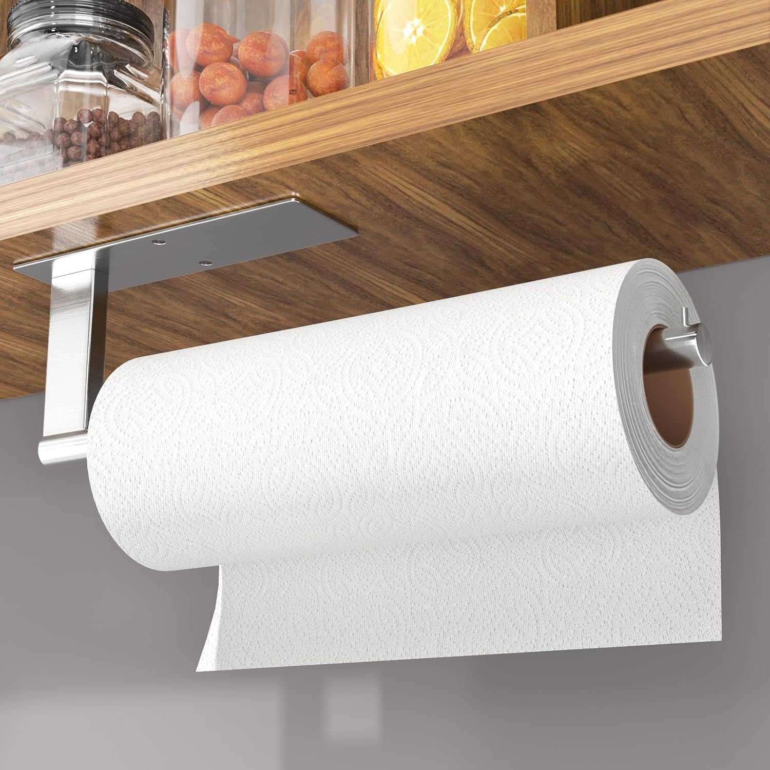 Paper Towel Holder Under Stainless Steel Kitchen