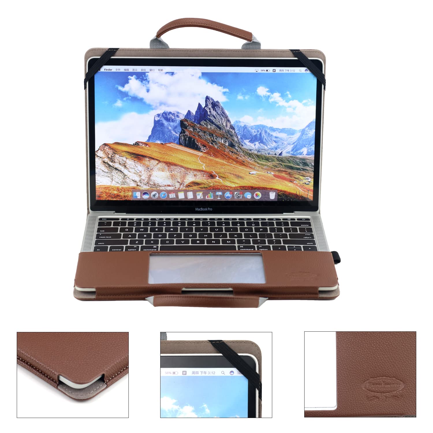 Amazon.co.jp: Frankmate MacBook Pro レザースリーブケース ハンドル