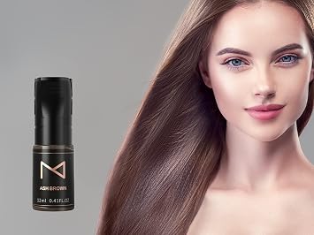 M Cosmetic LIQUID Pigment for Eyebrows/Brows Machine Use Permanent Makeup Tattoo Ink Supplies Color Set 12ml (Ash Brown)