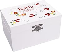 Vista 1 de My Bambino Joyero musical personalizado con diseño de mariquita roja