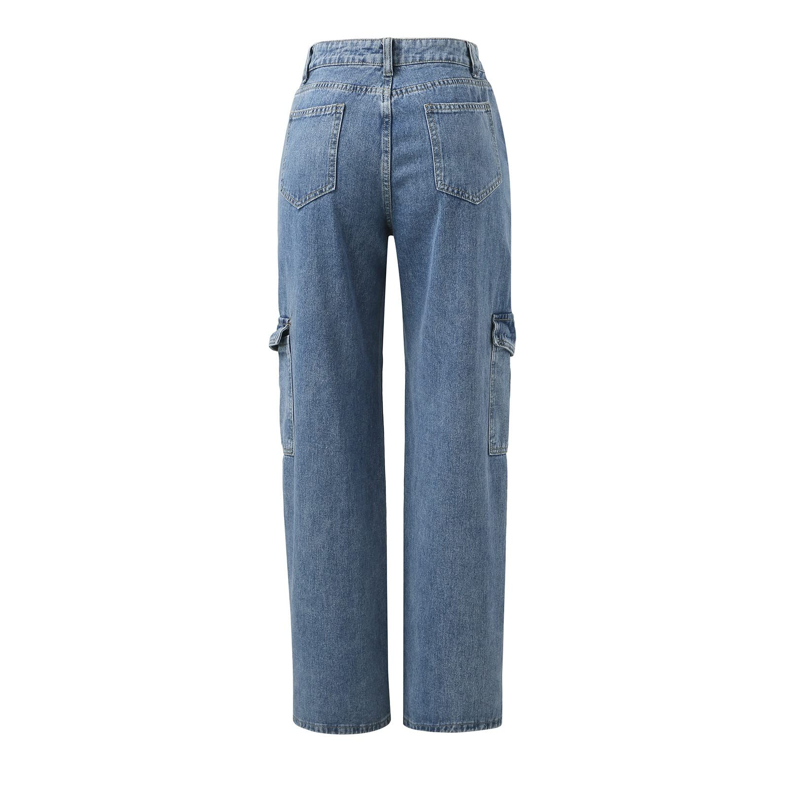 Pantalón Vaquero Mujer Pantalones Vaqueros Tejanos Invierno Ropa Ancho Elasticos Pantalon Baggy Rectos Primavera Ligero Tallas Grandes Casual