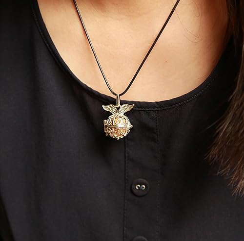 Miniatura 5 de Difusor de aceite esencial para aromaterapia, collar de piedra de lava para colgantes para mujeres (emplumado)