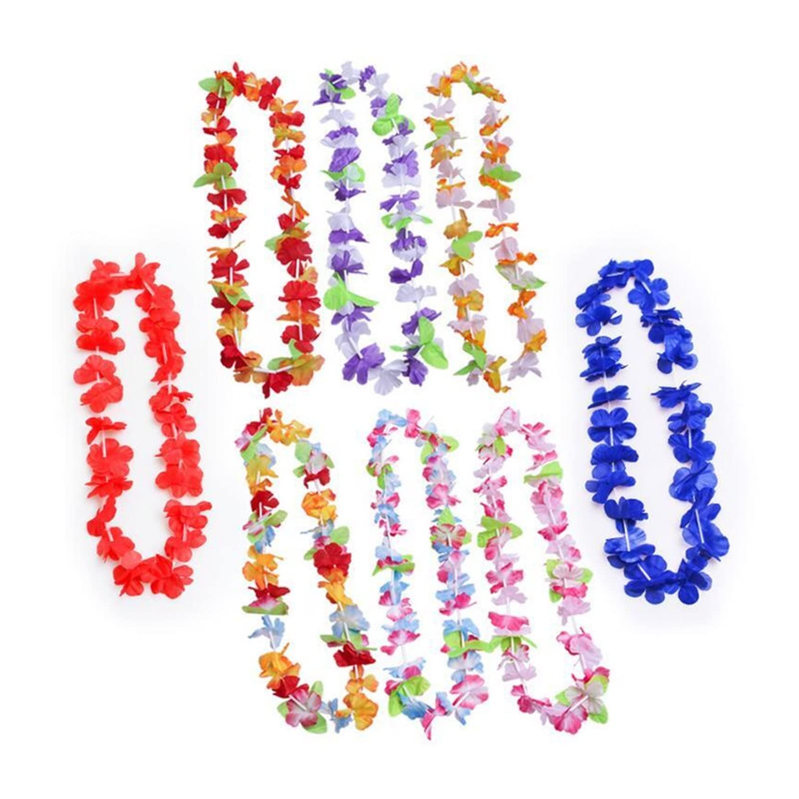 TOORU TRUSTTWO 50pcs Corona Hawaiana Hawaiian Leis Garland Collar Artificial Flores de Hawai Leis Suministros Suministros DE Fiesta BEACHE Fun The New
