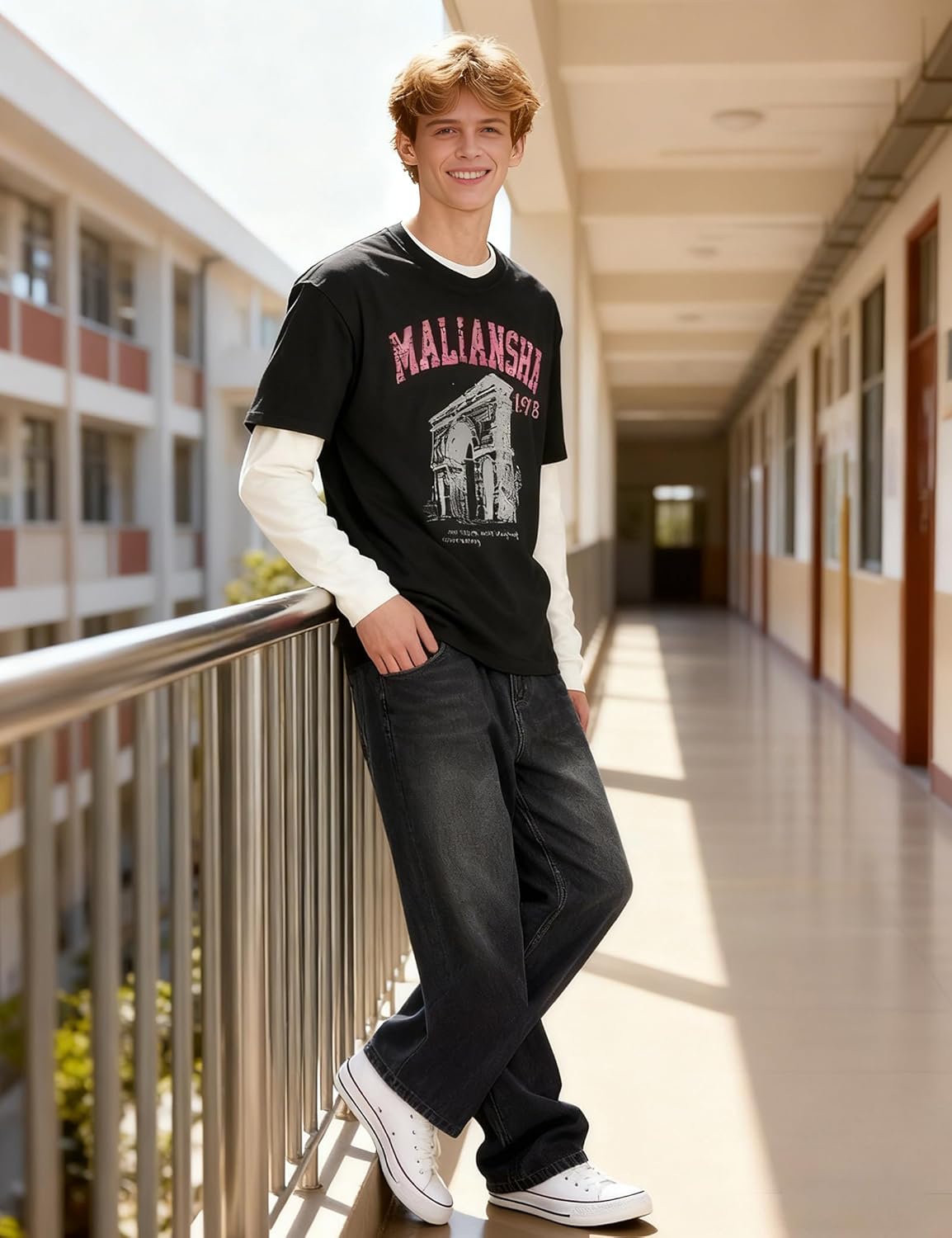 Plaid&Plain Men's Hip Hop Baggy Jeans Casual Wide Leg Y2k Skateboard Vintage Denim Pants Streetwear - Image 3