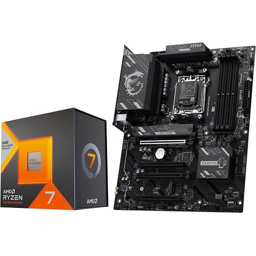 Micro Center AMD 7800X3D Processor with MSI B850 Gaming PRO WF Motherboard
