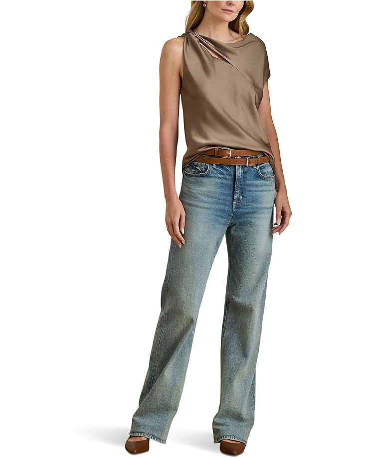 Lauren Ralph Lauren Charmeuse Asymmetrical Blouse - #3 of 3