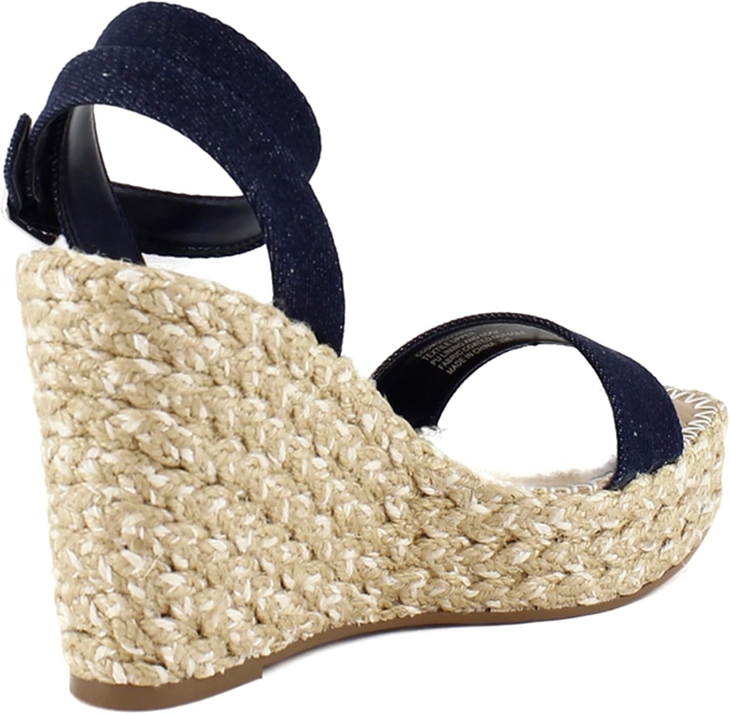 Steve Madden Cosmo Women's Sandals Denim Fabric Size 7.5 M - Image 5