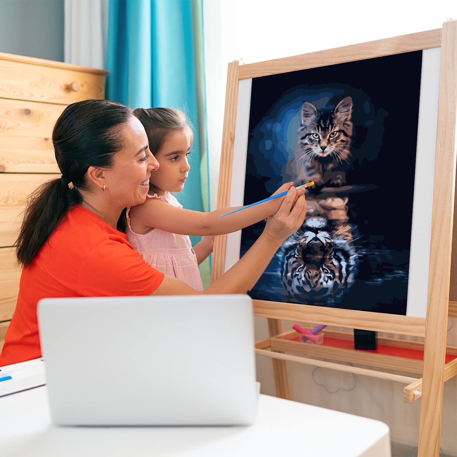 Komicea Peinture Par Numéros Adultes, Noël DIY Kit De Peinture à L