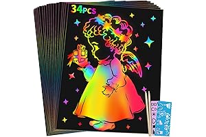 Rainbow Scratch Art for Kids Ages 4-12: A Fun and Creative Gift...