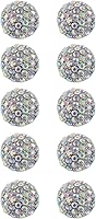 Vista 1 de Jerler 10 piezas AB Sliver Rhinestone Botones Adornos de Cristal Coser en Botones de Ropa