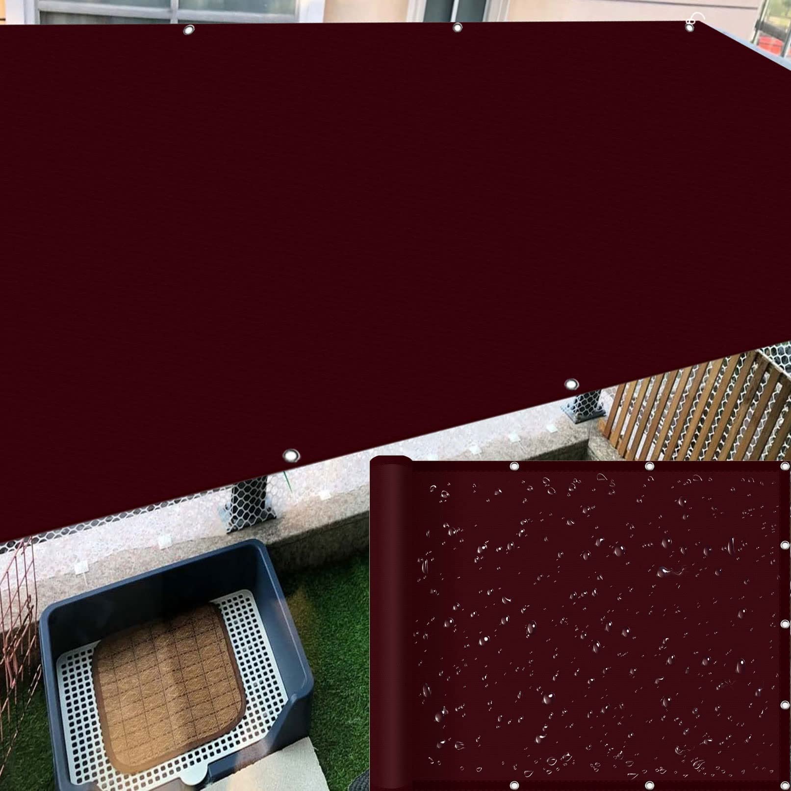 Voile d'ombrage anti-pluie et UV pour protéger votre patio
