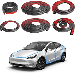 Car Door Seal Strip for Tesla Model Y, Window Seal Self Adhesive Soundproofing Weather Stripping Kit, Car Door Seal Strip Window Self Adhesive Soundproofing Weather Stripping Kit Rubber