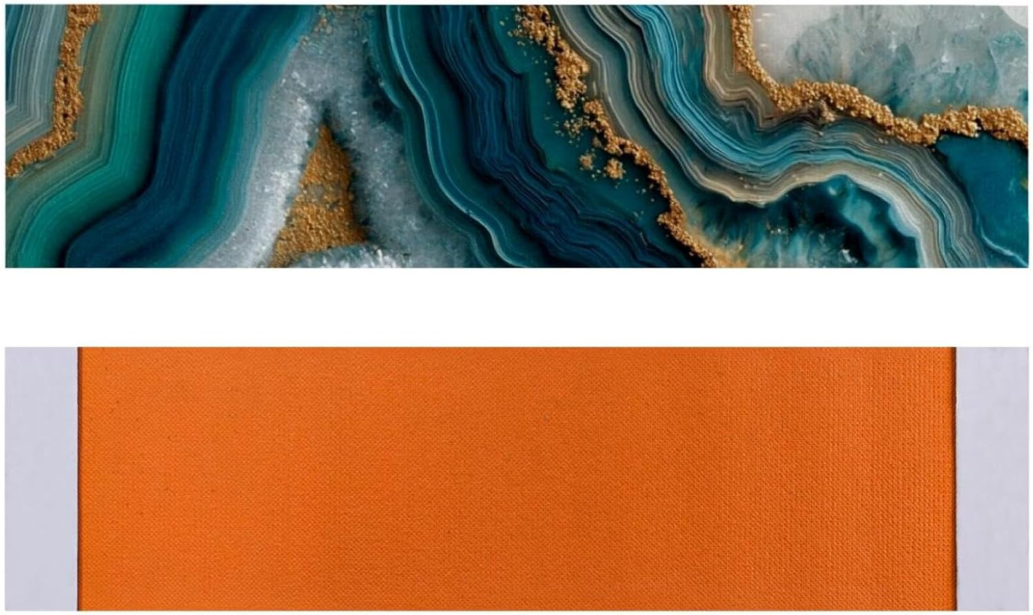 Teal Agate Texture (2) Carpet Stair Treads, Stair Treads for Wooden Steps Indoor, Stair Runner for Pets Non Skid Wood Staircase Step Treads Reusable, Set of 15