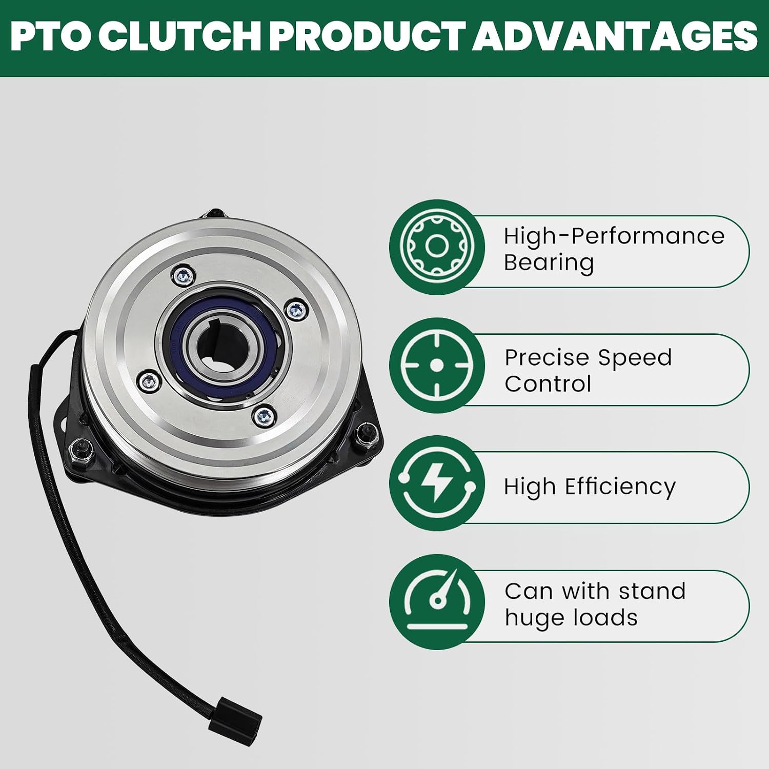 X0620 PTO Clutch Compatible with Ferris 5901078, 5901079, 5901081, 5901082 and IS Z series, for Simplicity Stallion ZT2354, for Ventrac E-3100, for Ogura GT2MC01 GT2-MC01（Counter Clockwise）