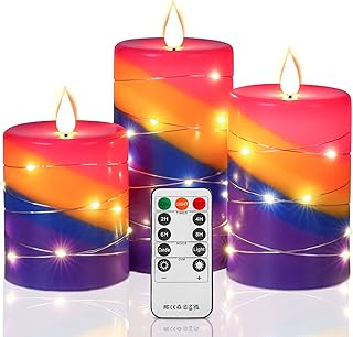 LED Candles, Rainbow Light String Candlesï¼ŒBattery Candl