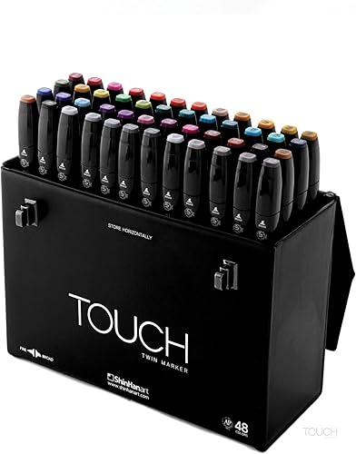 ShinHan Art Touch 1104800 - Juego de rotuladores de punta fina y ancha 48 colores