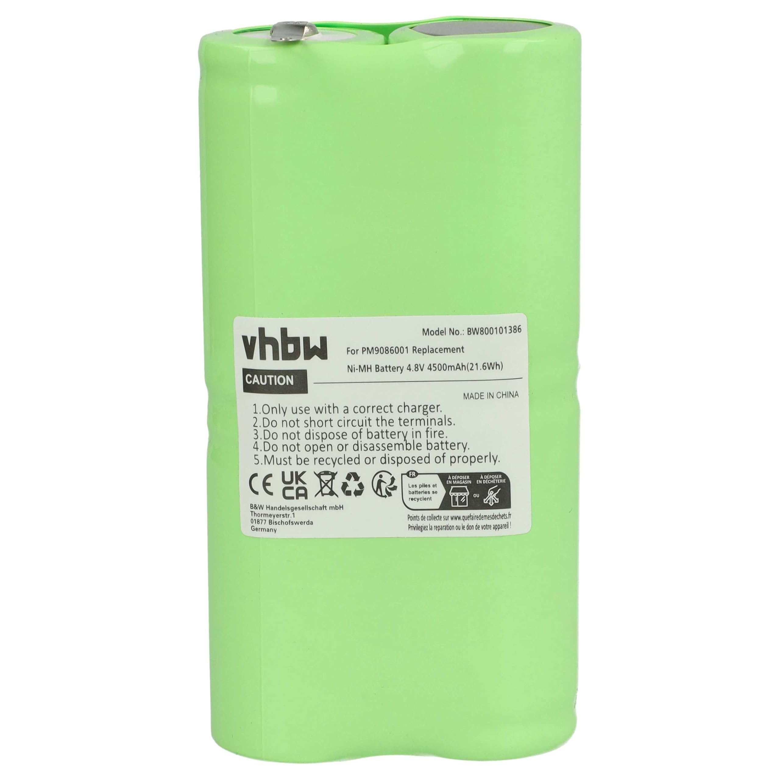 vhbw 2X Akku kompatibel mit Fluke 99 | 98, 97, 96, 96B, 92B, 983, 95, 99B, 98 Auto, 97 Auto Messgerät (4500 mAh, 4,8 V, NiMH)