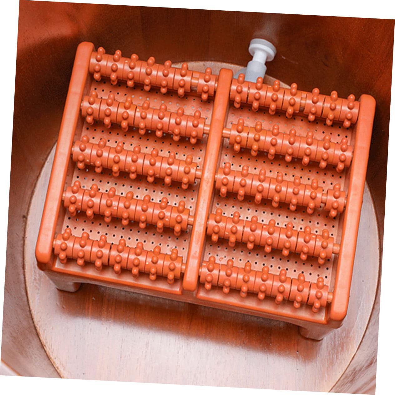 2 Piezas Rodillo Masajeador de Pies Ergonomico de Puntos Masajeador de Plantar para Aliviar Dolores Musculares y Circulación para Relajación Casa Familiares y Amigos