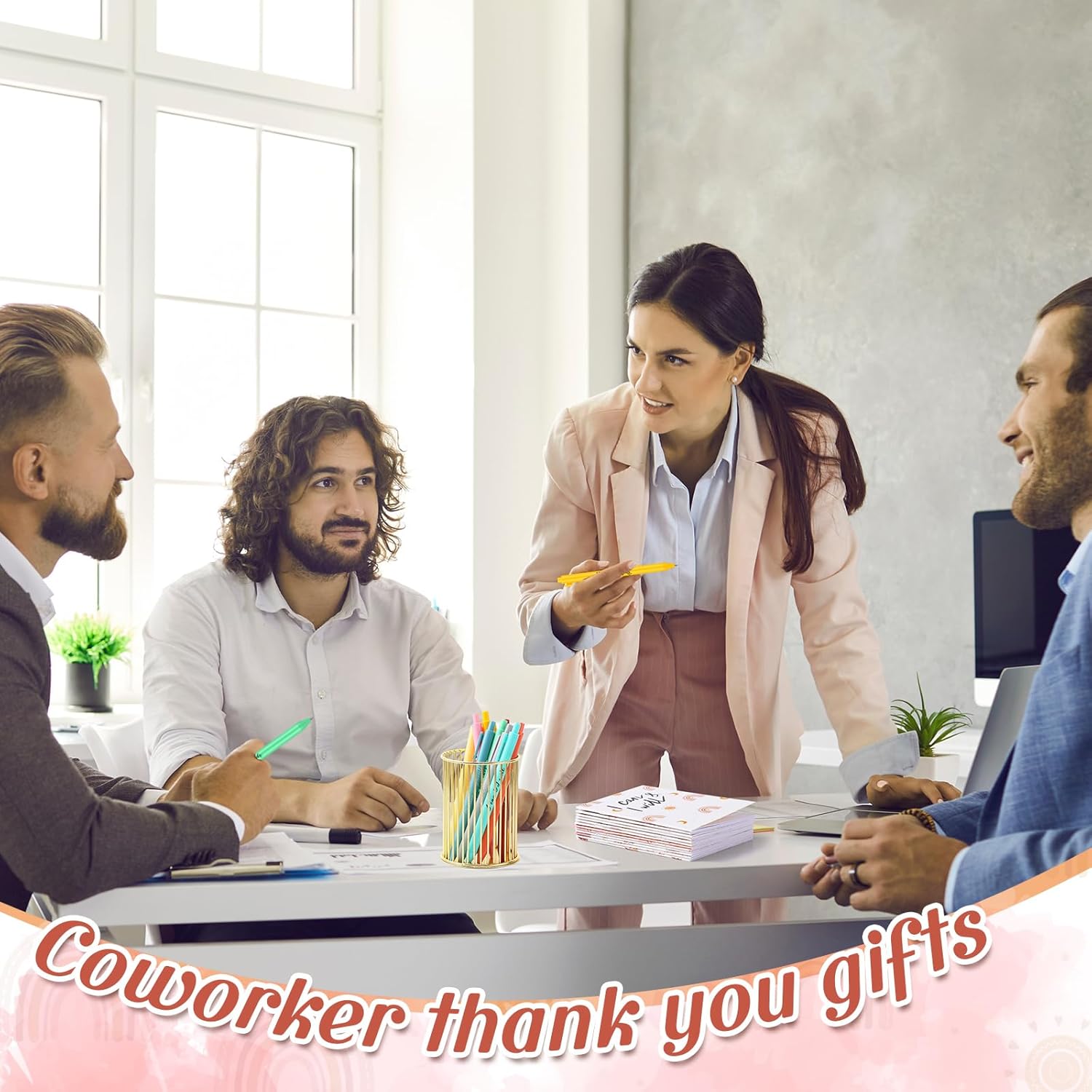 Colarr 200 Pcs/100 Sets Inspirational Notebooks with Pen Bulk Motivational Mini Notepads Employee Appreciation Gifts for Teacher Team Coworker Nurse Staff Coworkers Office Supplies