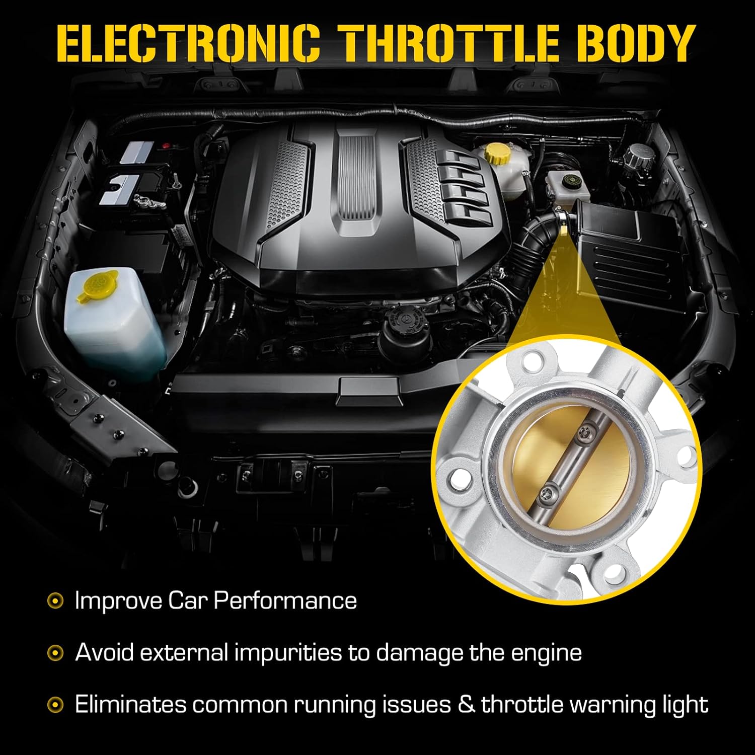 12671379 Electronic Throttle Body Fit For Chevrolet Cruze L4 1.4L 2017-2019, for Equinox L4 1.5L 2018-2021, for Malibu L4 1.5L 2016-2021, Fits For GMC Terrain L4 1.5L 2018-2021