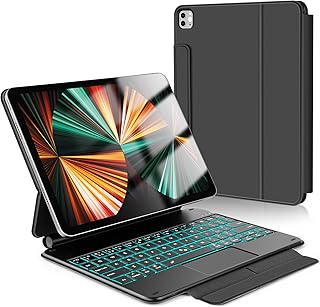 LAMA Magnetic Backlit Keyboard Case for 10.9 inch (iPad Air 5th 2022/Air 4th 2020) & Magic Keyboard iPad Pro 11 inch (4th/3rd/2nd/1st Gen) with 7 Color, Multi-Touchpad, Auto Sleep/Wake