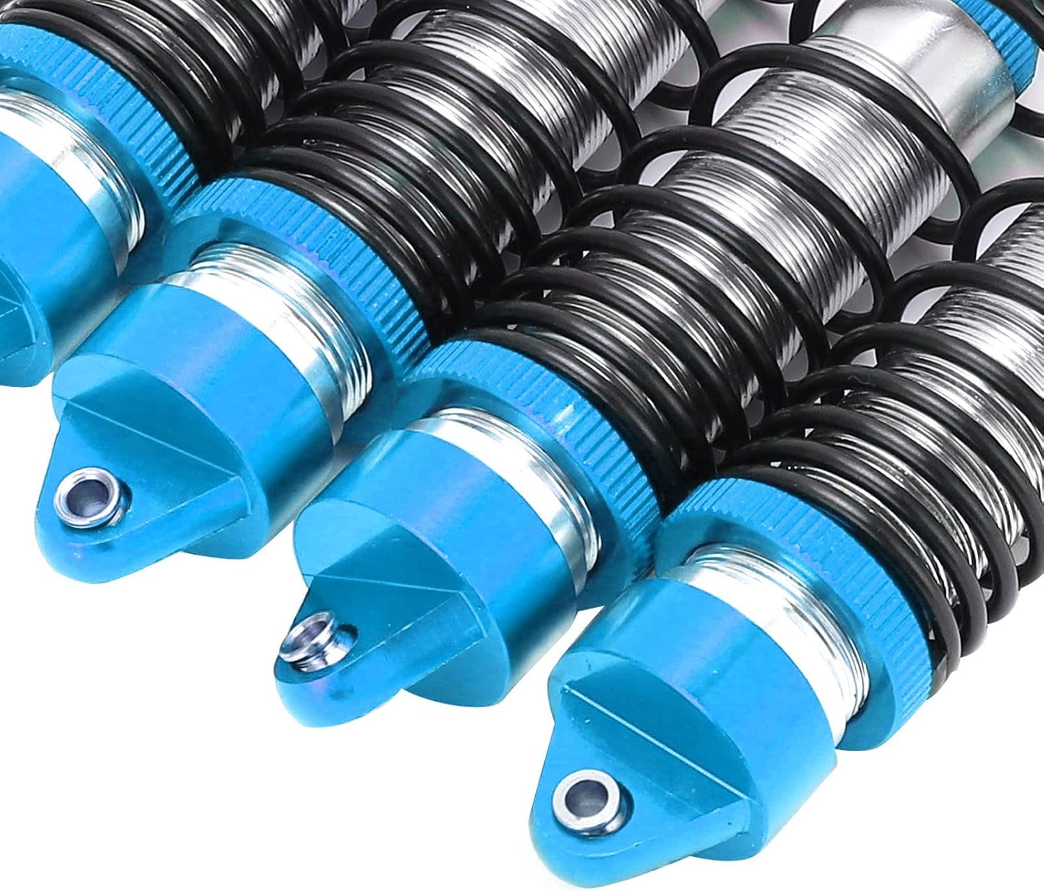 RC Shock Absorber Set, Aluminum Alloy Front and Rear Shock Absorber RC 1/7 Accessories Compatible for UDR(Blue)