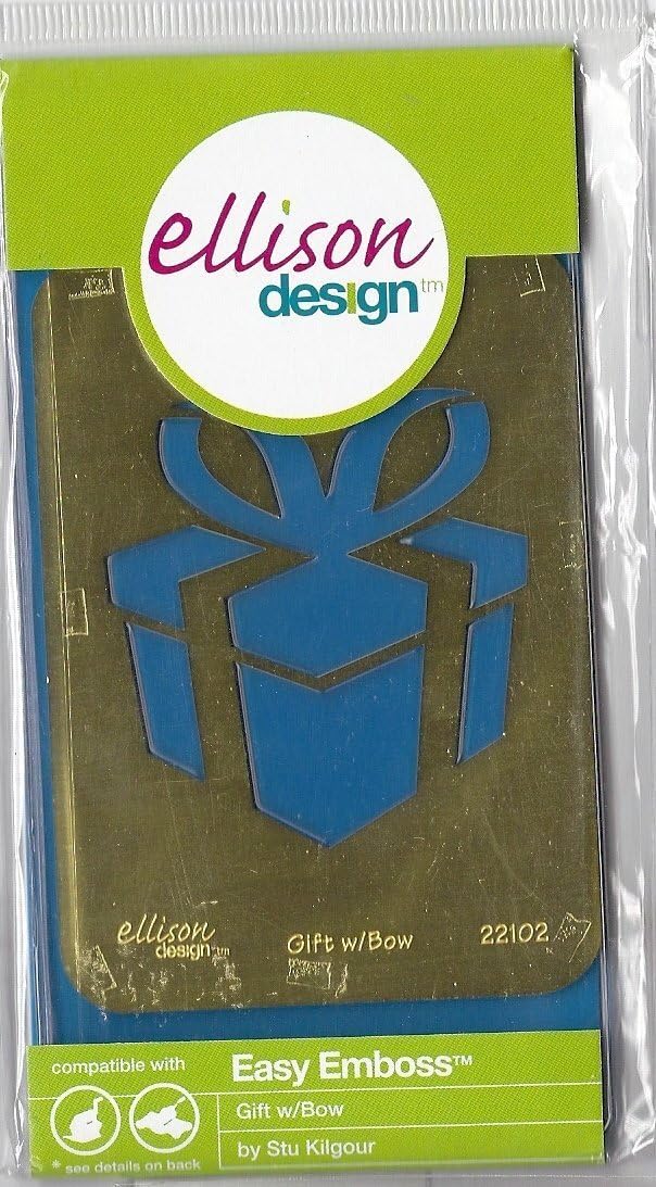 Ellison Design Easy Emboss Stencil - Gift with Bow