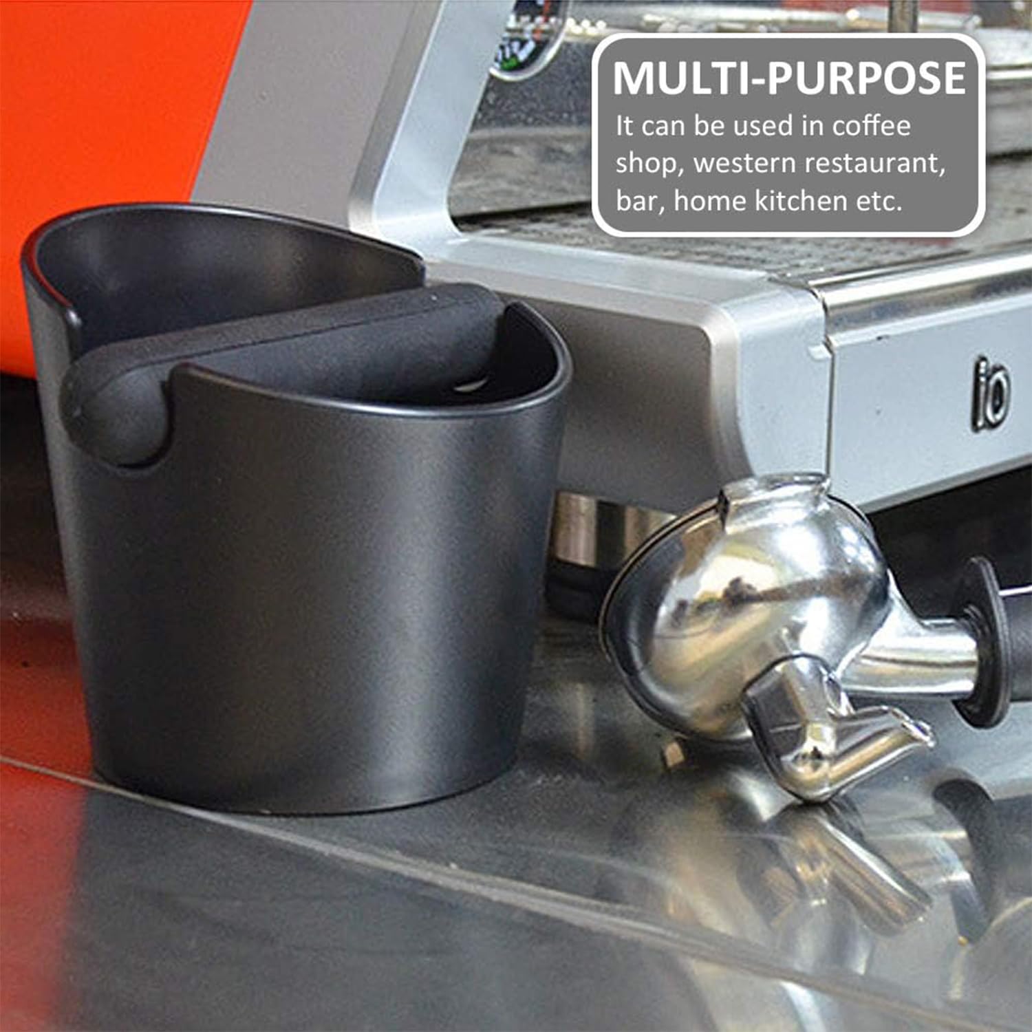 Zoojoy Scatola per Espresso, Scatola da Caffè, Cestino per Caffè Espresso, Assorbe Gli Urti, Stile Barista Durevole, Nero