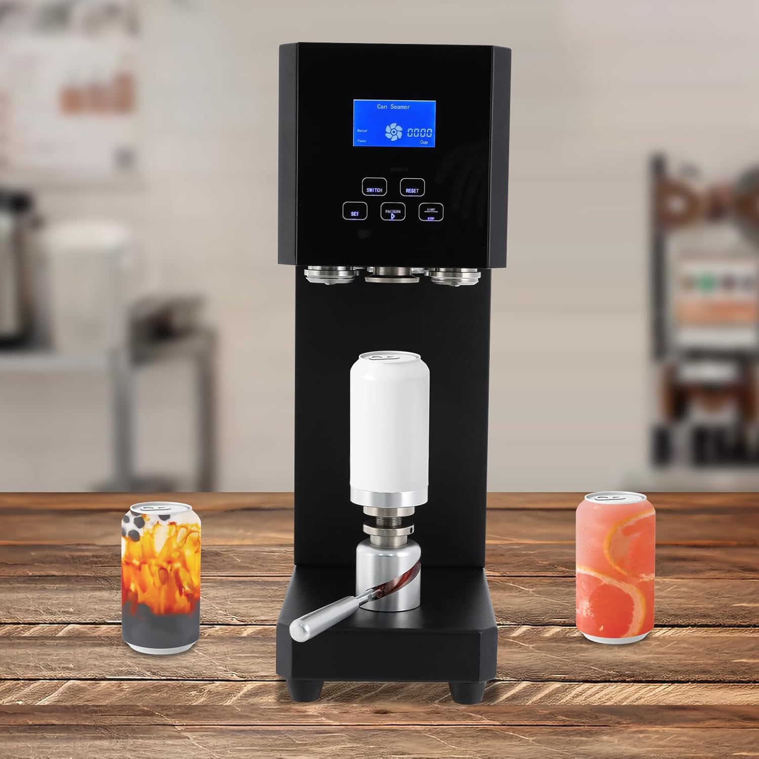 AYCDL Can Sealer Machine Aluminum Cans Sealing Machine Automatic 370W Electric Can Sealer Machine, Commercial Drink Sealing Machine Automatic,A