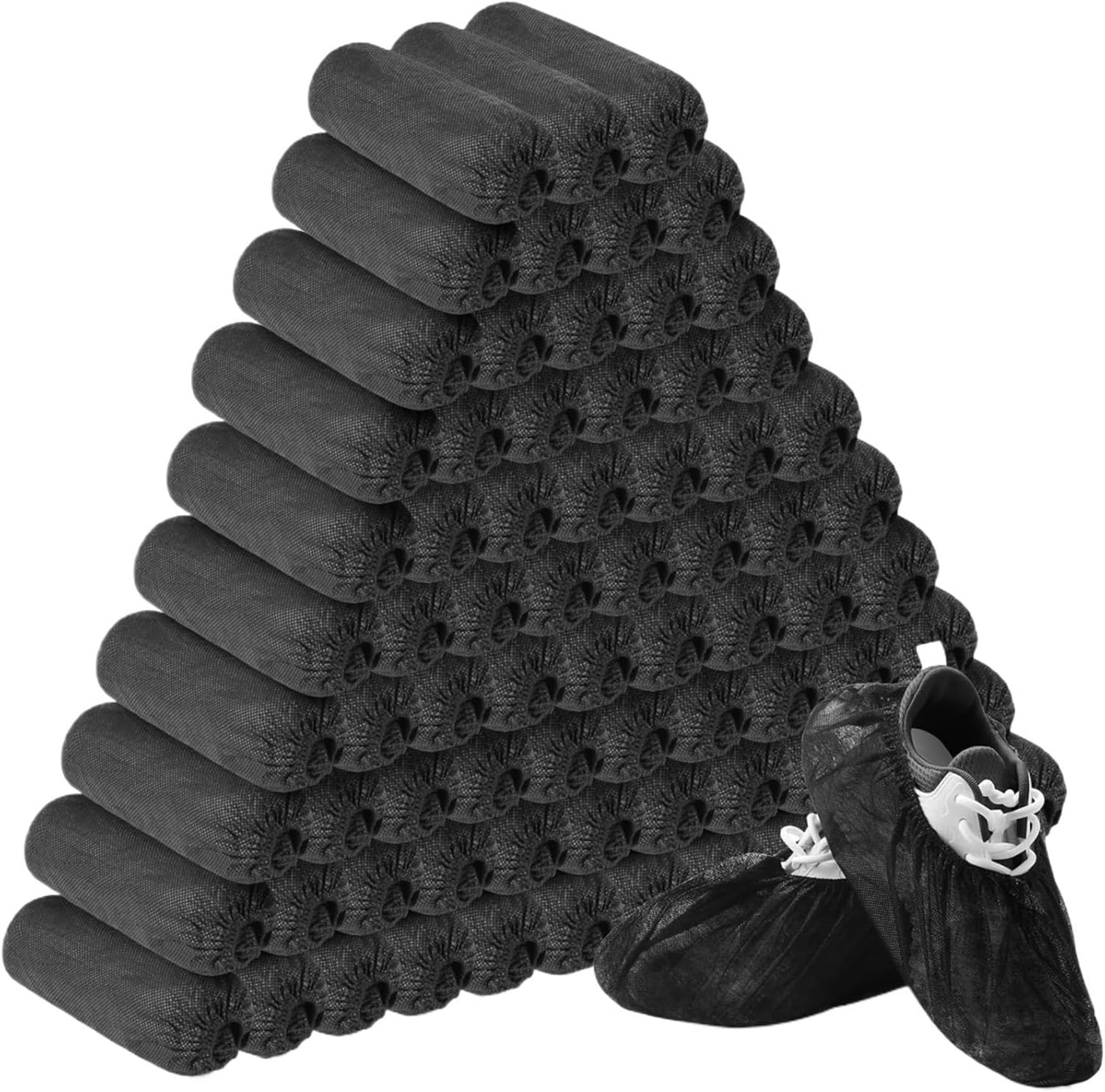 Shoe Covers Disposable 20-200pcs Foot Booties Shoe Coverings Non Slip & Boot Covers for Indoor Home Workplace(Blue,80pcs)