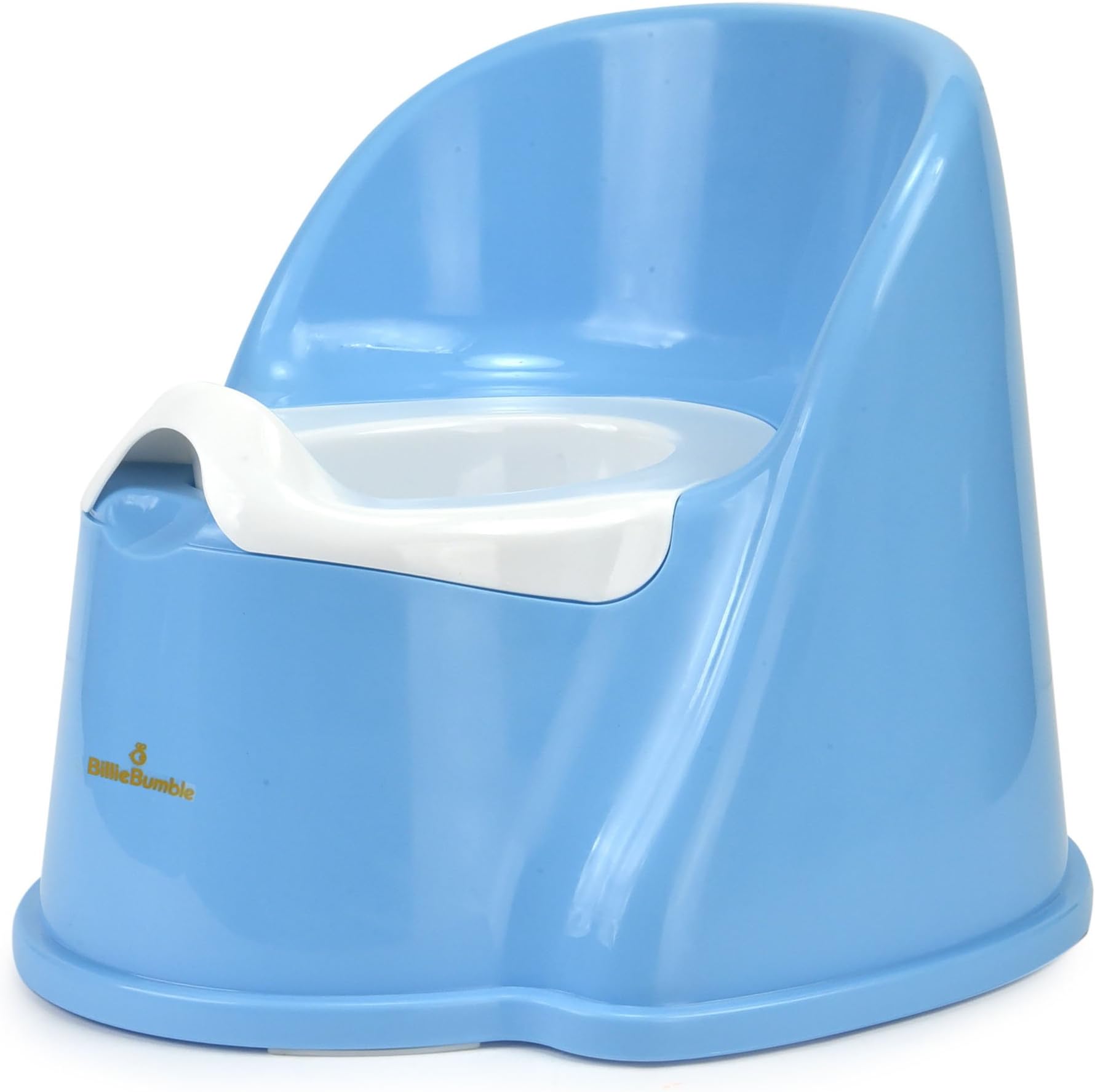 Blue Floor Potty Chair with Removable Bowl for Easy Cleaning. Best for Toilet Training and Travel for Growing Baby Boys and Girls. High Backrest Comfortable Seat with Non Slip and Sturdy Base