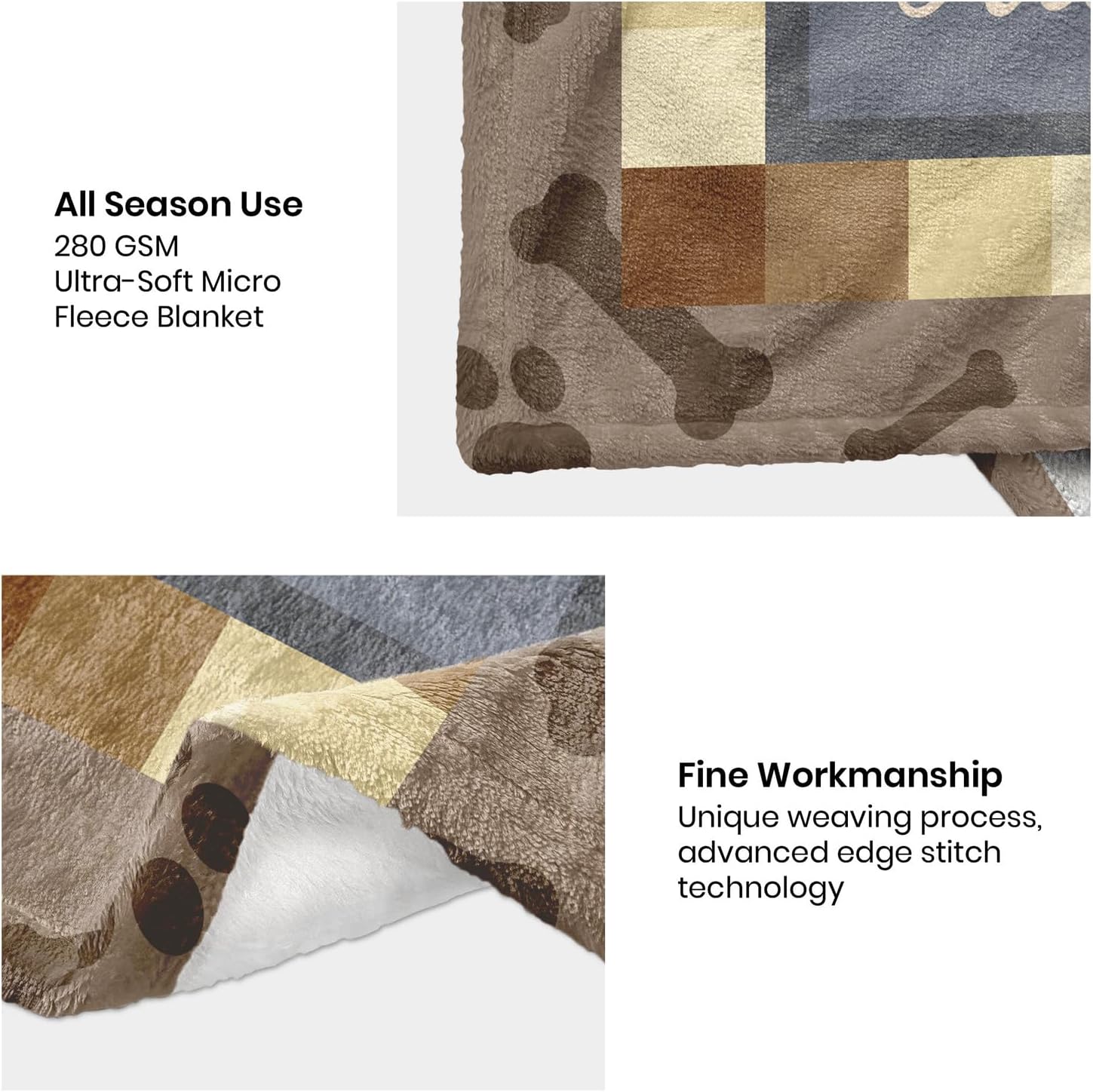 Boston Terrier Gifts for Women Girl, Boston Terrier Blanket 60''x50'', Boston Terriers Gifts for Lovers Mom, Gift for Boston Terriers Dog Owners Lovers Decor for Birthday Christmas Mothers Day - Image 6