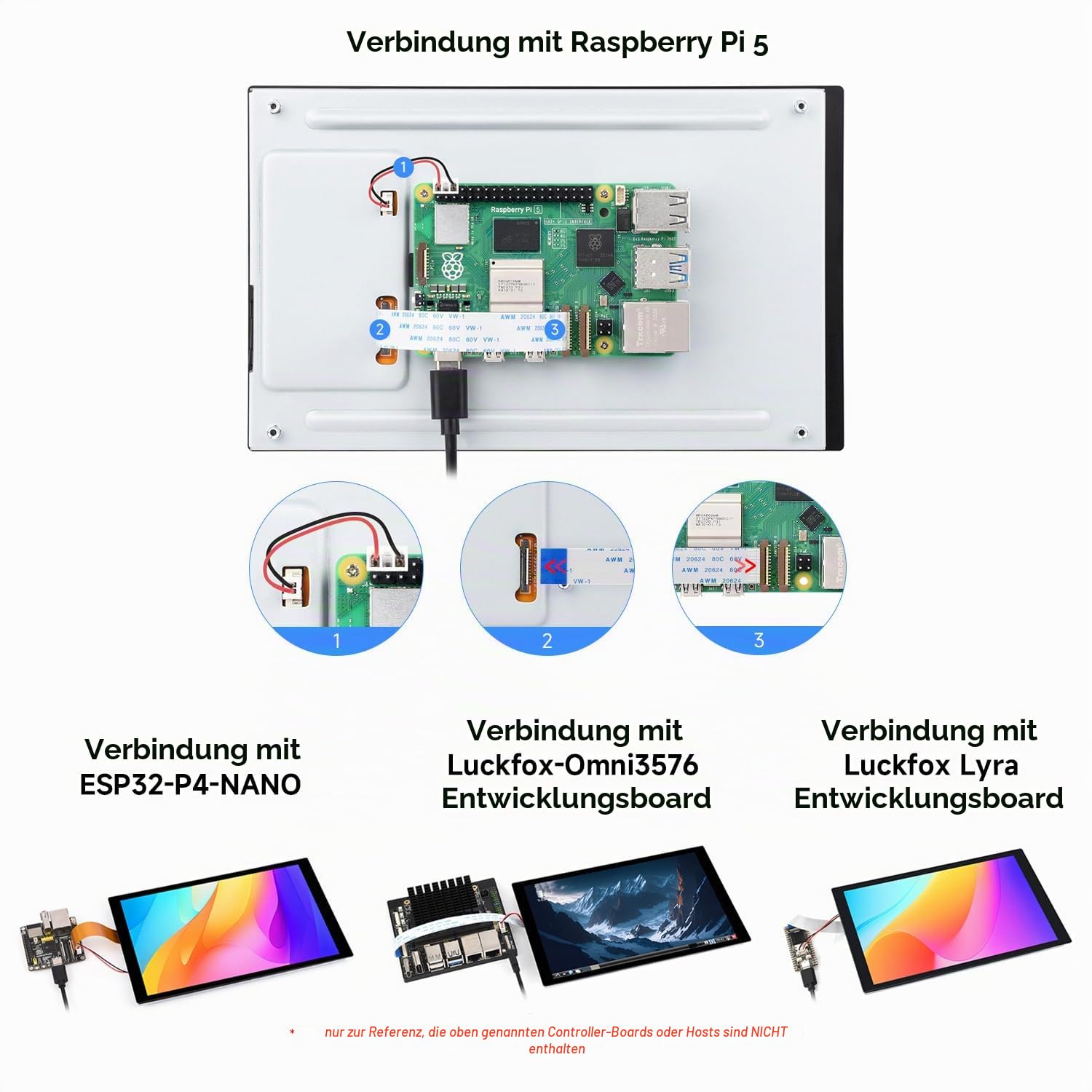 LUCKFOX 8-inch DSI Capacitive Touchscreen for Pi 5 Omni3576/Lyra/ESP32-P4-NANO Series Board 800x1280 IPS Panel 10-Point Touch Ultra-Thin Support Raspberry Pi/RK3576/RK3506