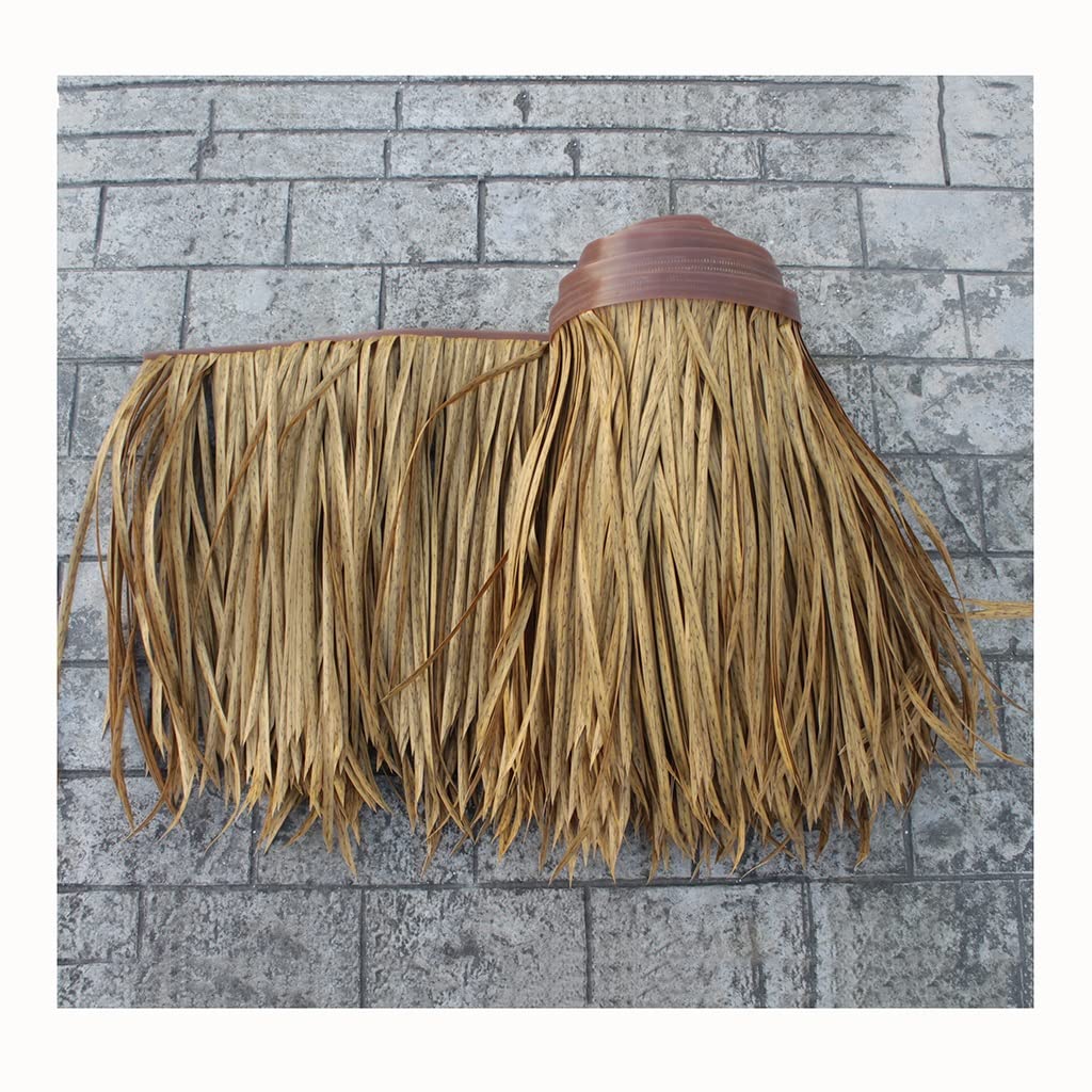 PE Finta Paglia Ignifuga Palma Artificiale Paglia Simulazione Rotolo Di Paglia 1x0.5m/39.4" X 19.7" Foglie Di Palma Sintetiche Tetto Di Paglia Tetto Di Paglia Per Tiki Bar Decorazione Del Giardino (C